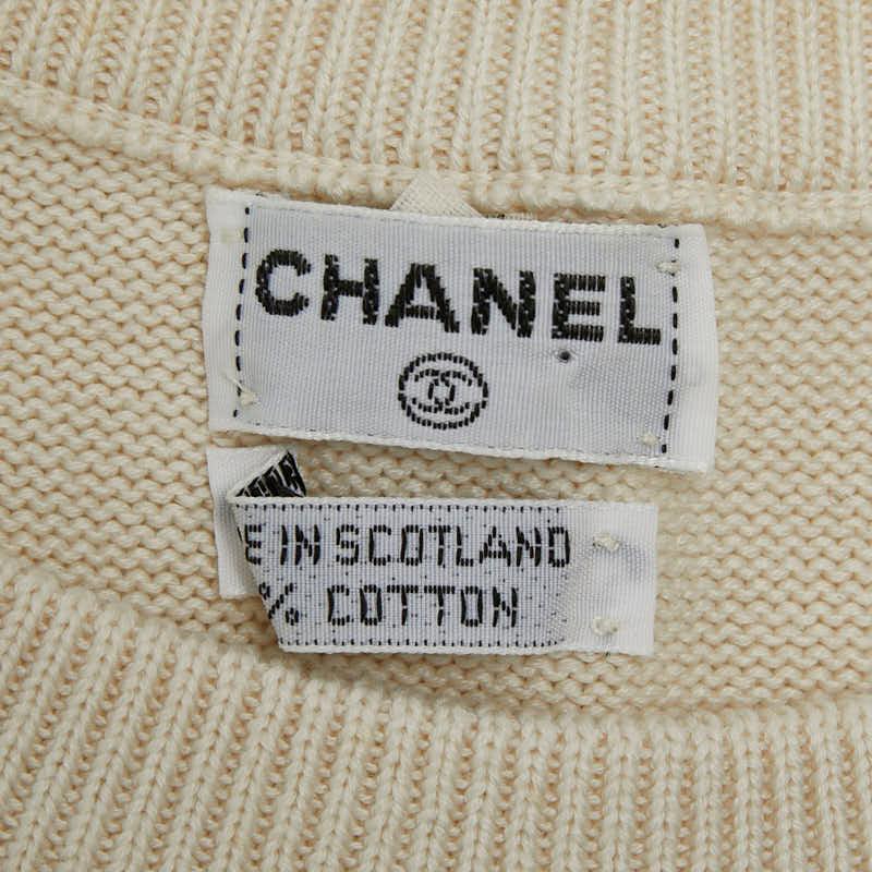 CHANEL（シャネル） ニットワンピース サイズS ブラック ホワイト