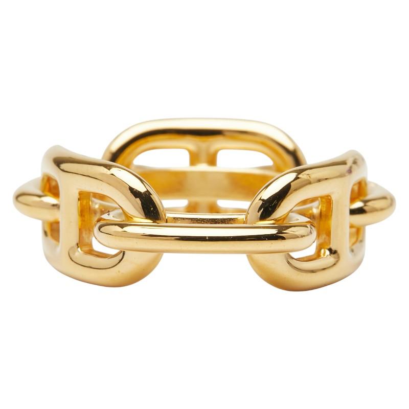 HERMES（エルメス） シェーヌダンクル スカーフリング ゴールド メッキ