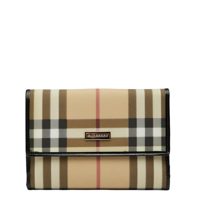 BURBERRY（バーバリー） ノバチェック 二つ折り財布 ベージュ ブラック
