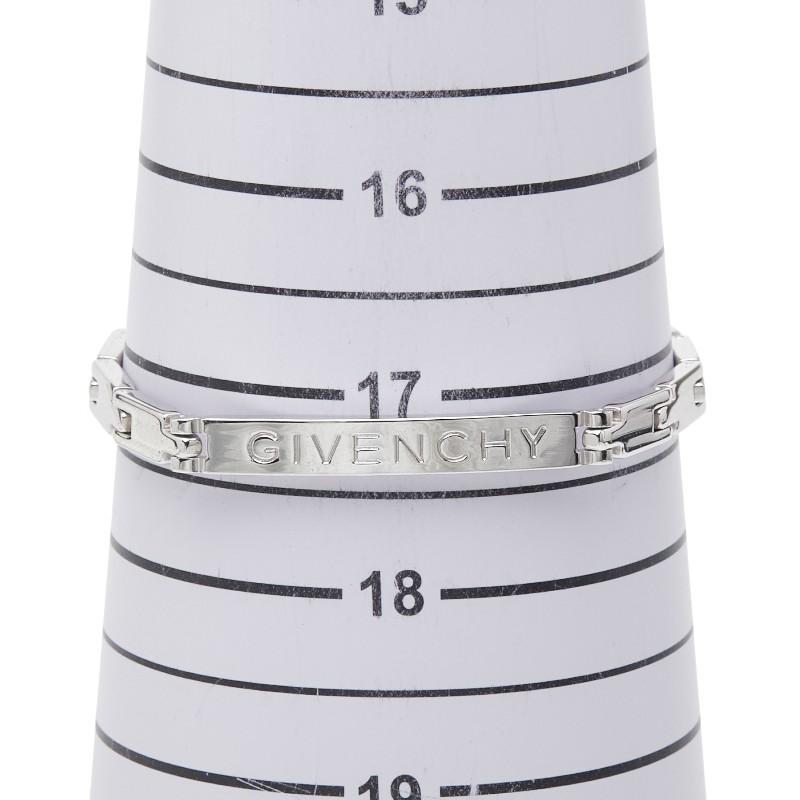 最終sale　ジバンシーGIVENCHY　ロゴブレスレット正規品保証 ジバンシー ロゴ ブレスレット シルバー メタル レディース Givenchy