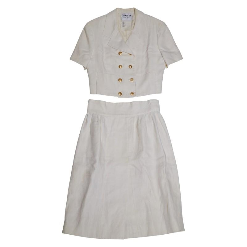 CHANEL（シャネル） ココマークボタン セットアップ ジャケット 半袖
