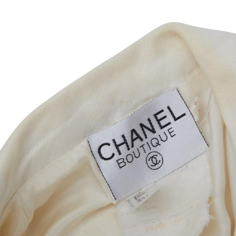 未使用　CHANEL シャネル ココマークジップ シャイニー　ジャケット 半袖 CHANEL（シャネル） ココマークボタン セットアップ ジャケット 半袖