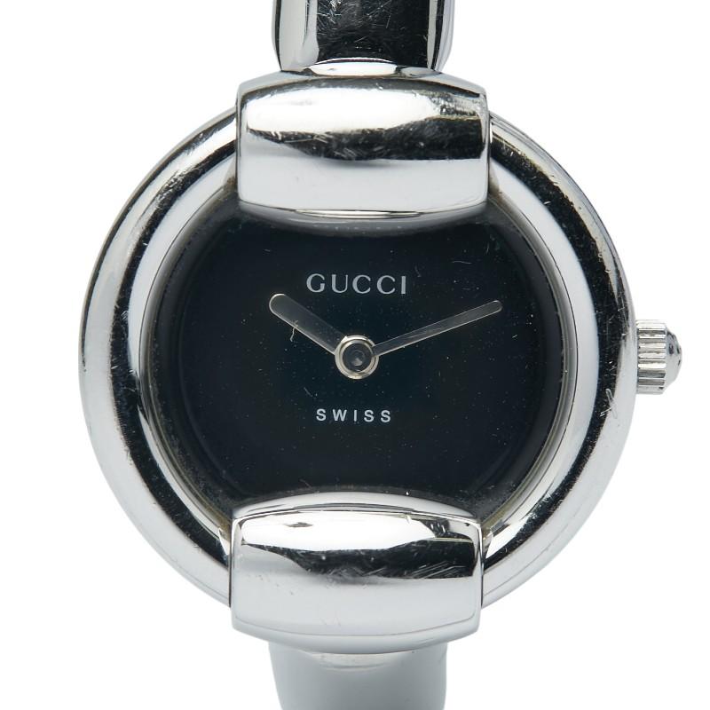 GUCCI（グッチ） 腕時計 バングルウォッチ 1400L クオーツ ブラック 