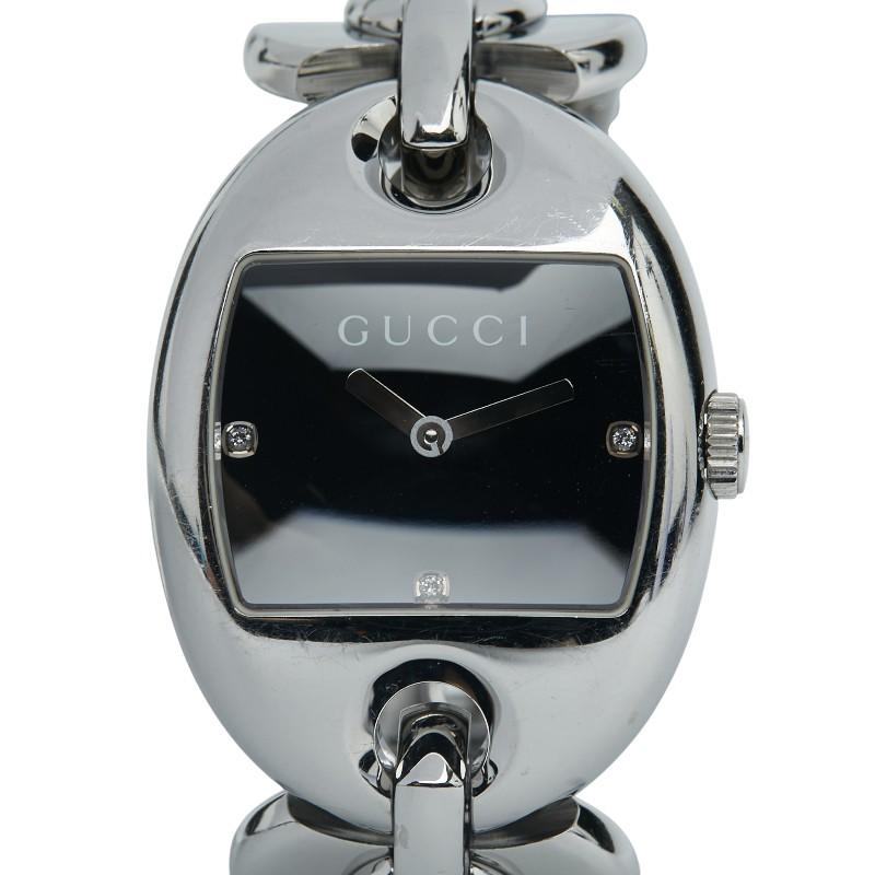 GUCCI（グッチ） マリーナチェーン 3Pダイヤ 腕時計 121.3 クオーツ 