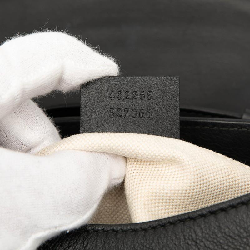 グッチ GGマーモント シェリーライン チェーン リュック バックパック 432265 527066 ブラック レザー レディース GUCCI 【中古】_5
