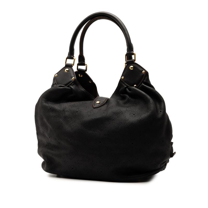 ルイ ヴィトン モノグラム マヒナL ショルダーバッグ M95765 ノワール ブラック レザー レディース LOUIS VUITTON 【中古】 LOUIS VUITTON（ルイ・ヴィトン） ルイ ヴィトン モノグラム マヒナL