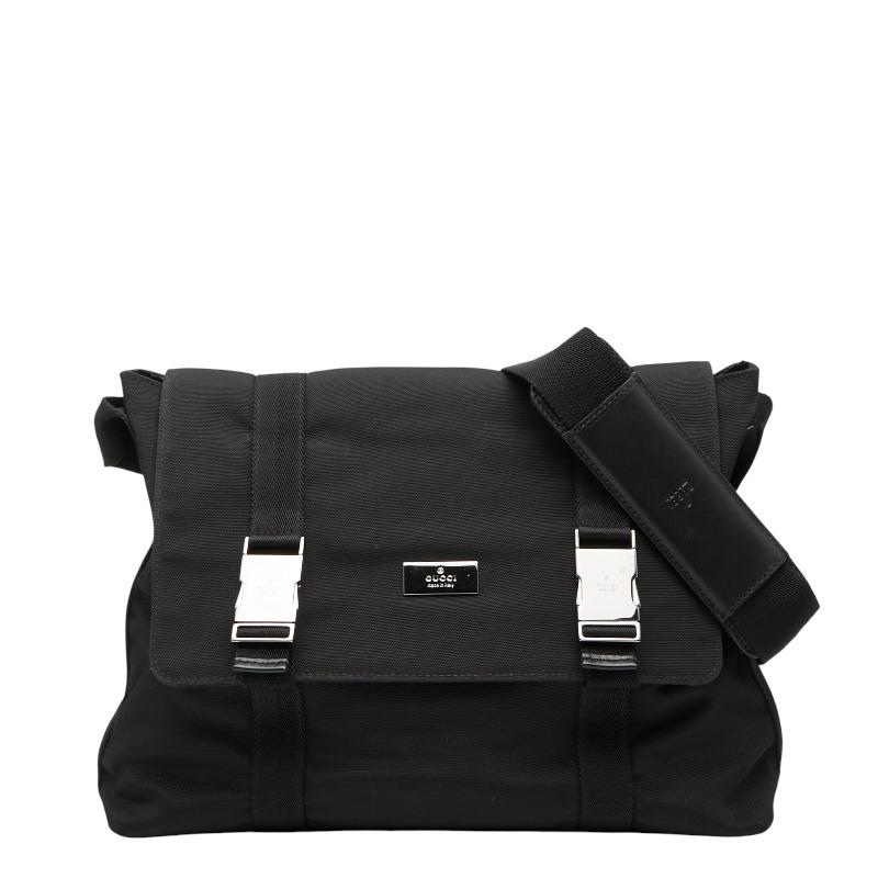 GUCCI グッチ 122373 ナイロン ショルダーバッグ ブラック ユニセックス GUCCI グッチ 122373 ナイロン ショルダーバッグ ブラック ユニセックス