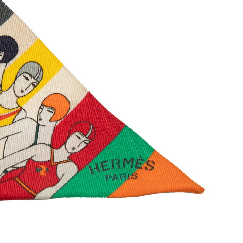 HERMES（エルメス） ツイリー LES BAIGNEUSES 水遊びをする人 スカーフ