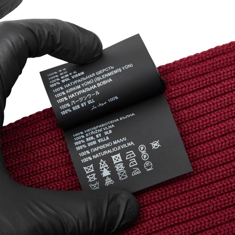 PRADA（プラダ） スポーツライン ロゴ マフラー SMS180 レッド ウール