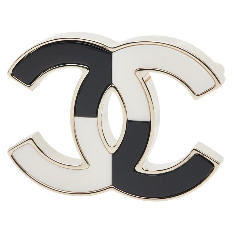 CHANEL（シャネル） ココマーク ブローチ ゴールド ブラック ホワイト