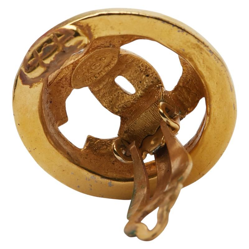 CHANEL（シャネル） ヴィンテージ ココマーク イヤリング ゴールド