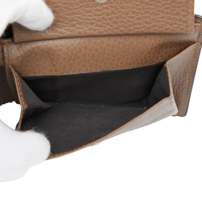 GUCCI（グッチ） 二つ折り財布 367287 ブラウン レザー レディース