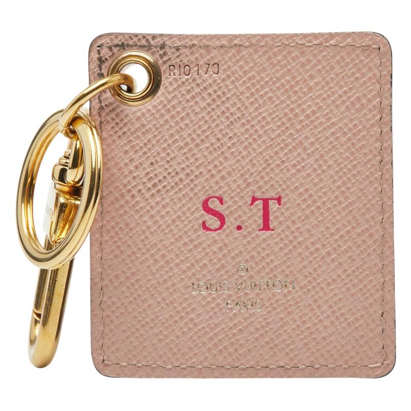 極美品 ルイヴィトン モノグラム バッグモチーフ チャーム キーホルダー ピンク LOUIS VUITTON ルイ・ヴィトン キーリング バックチャーム うさぎ