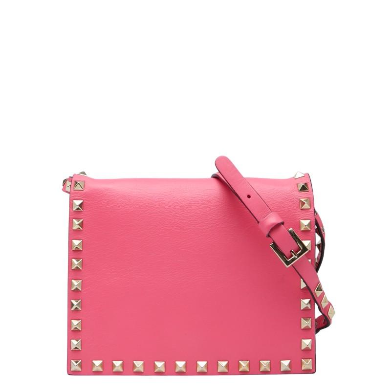 VALENTINO（ヴァレンティノ） スタッズ ショルダーバッグ ピンク