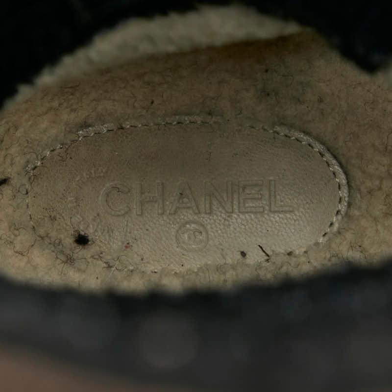 CHANEL（シャネル） ココマーク ムートンブーツ サイズ:37 ブラウン