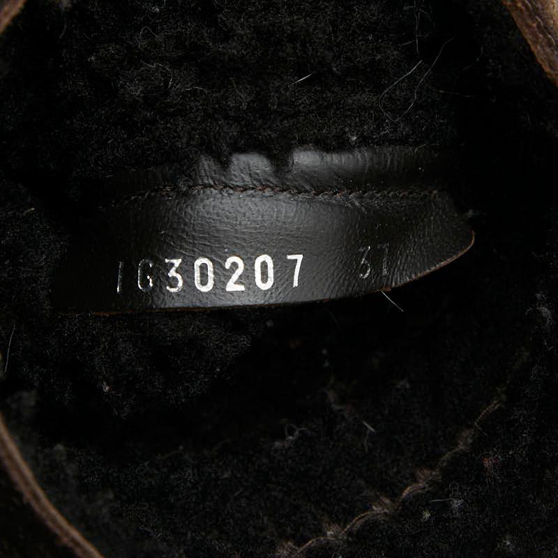 CHANEL（シャネル） ココマーク ムートンブーツ サイズ:37 ブラウン