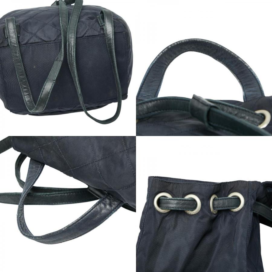 PRADA（プラダ） 三角ロゴプレート リュック バックパック ネイビー