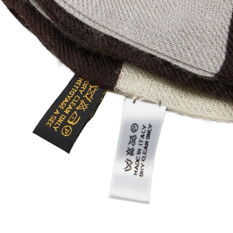 ディオール CDロゴ マフラー ブラウン ベージュ グレー カシミヤ