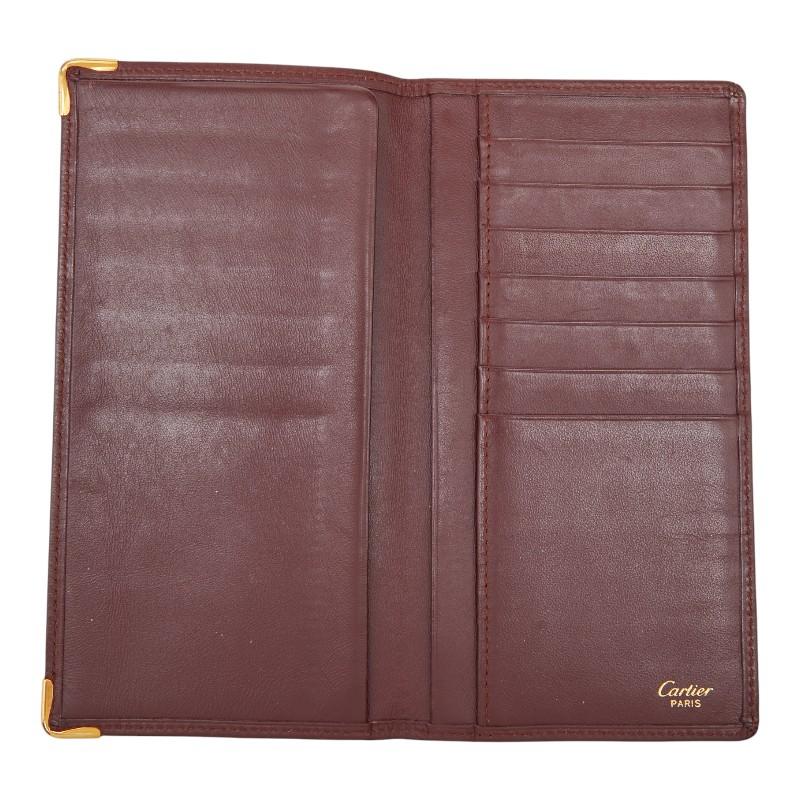 Cartier（カルティエ） マストライン 長財布 ワインレッド ボルドー