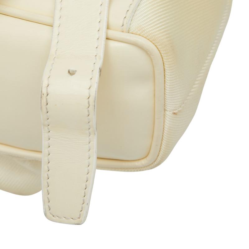 グッチ バンブー リュック バックパック 003 1705 0030 ホワイト ナイロン レザー レディース GUCCI 【中古】 GUCCI（グッチ） バンブー リュック バックパック 003 1705 0030