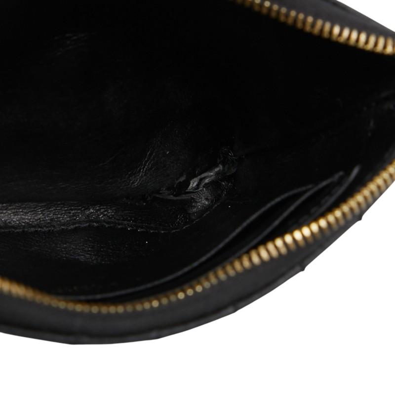 セリーヌ Cチャーム キルティング ケース カードケース ブラック レザー レディース CELINE 【中古】 CELINE（セリーヌ） Cチャーム キルティング コインケース カード