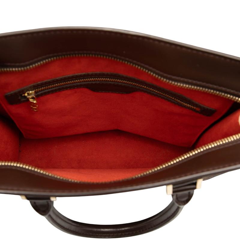 ルイ ヴィトン ダミエ ヴェニスPM ハンドバッグ N51145 ブラウン PVC レザー レディース LOUIS VUITTON 【中古】_3
