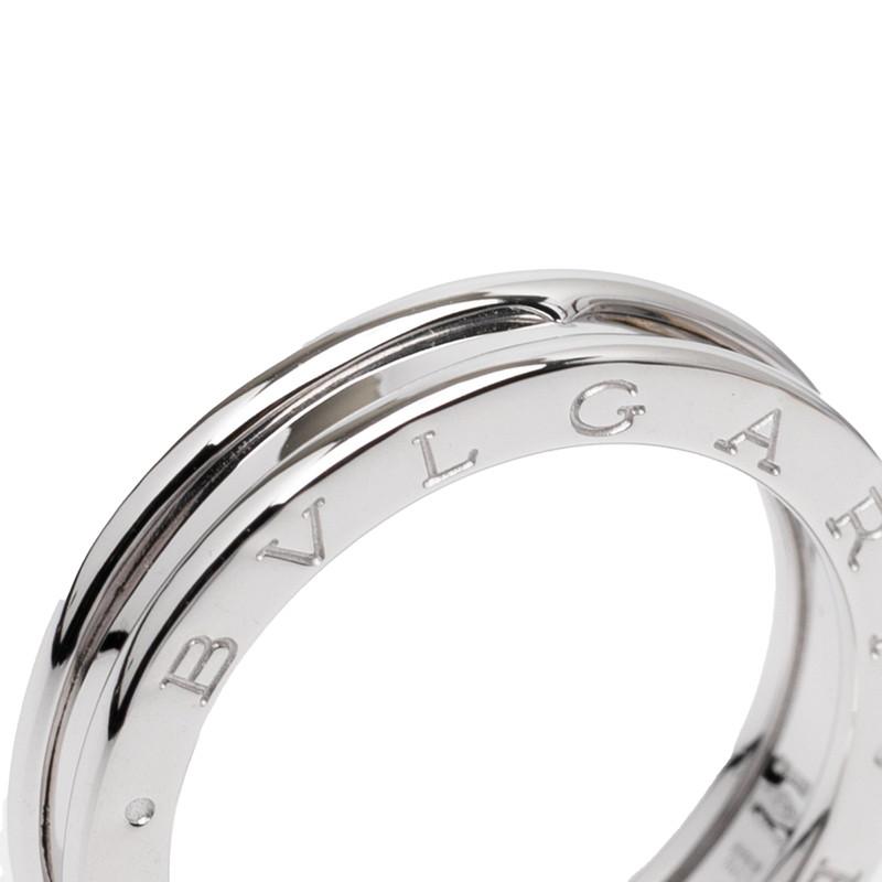 BVLGARI（ブルガリ） ビーゼロワン リング 指輪 #59 シルバー K18WG