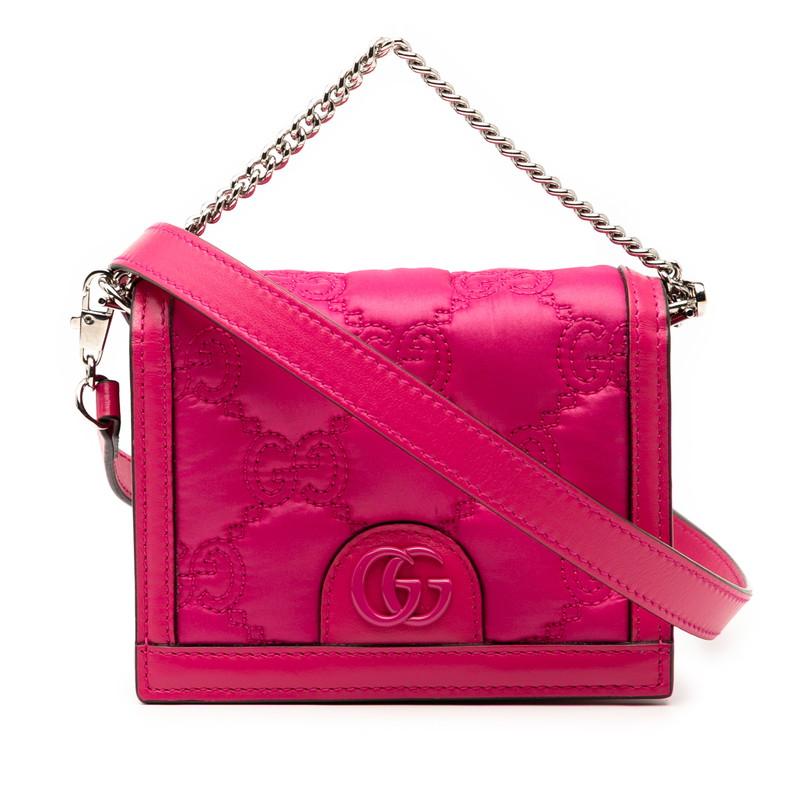 GUCCI（グッチ） GGマーモント マトラッセ ミニハンドバッグ