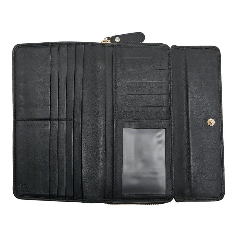 GUCCI グッチ マイクログッチシマ ラウンドファスナー 長財布 449364