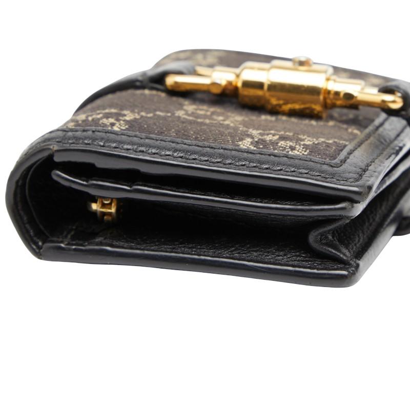 ディオール オブリーク キーケース 4連 ベージュ ネイビー キャンバス