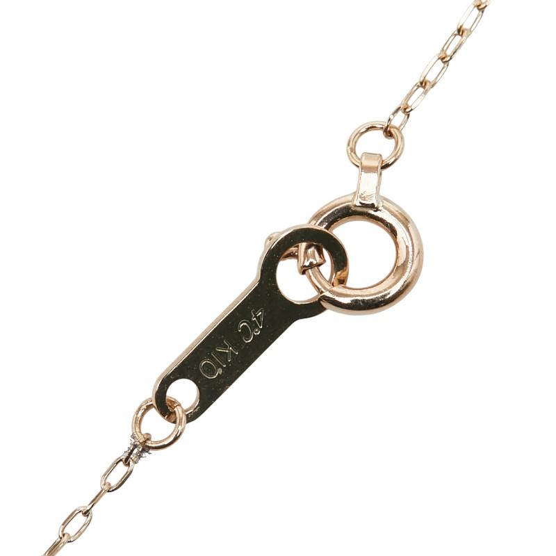 ヨンドシー K10PG ピンクゴールド ダイヤ ハート フラワー モチーフ