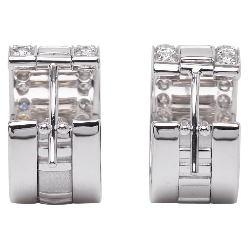 TIFFANY&Co.（ティファニー） アトラス ダイヤ フープ ピアス K18WG