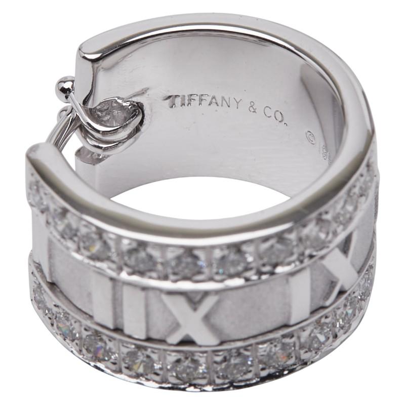TIFFANY&Co.（ティファニー） アトラス ダイヤ フープ ピアス K18WG
