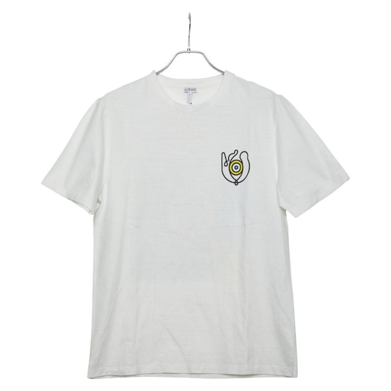 ロエベ EYE NATURE PRINTED T-SHIRT Tシャツ サイズ：M ホワイト マルチカラー コットン メンズ LOEWE 【中古】 LOEWE（ロエベ） EYE NATURE PRINTED T-SHIRT Tシャツ サイズ：M