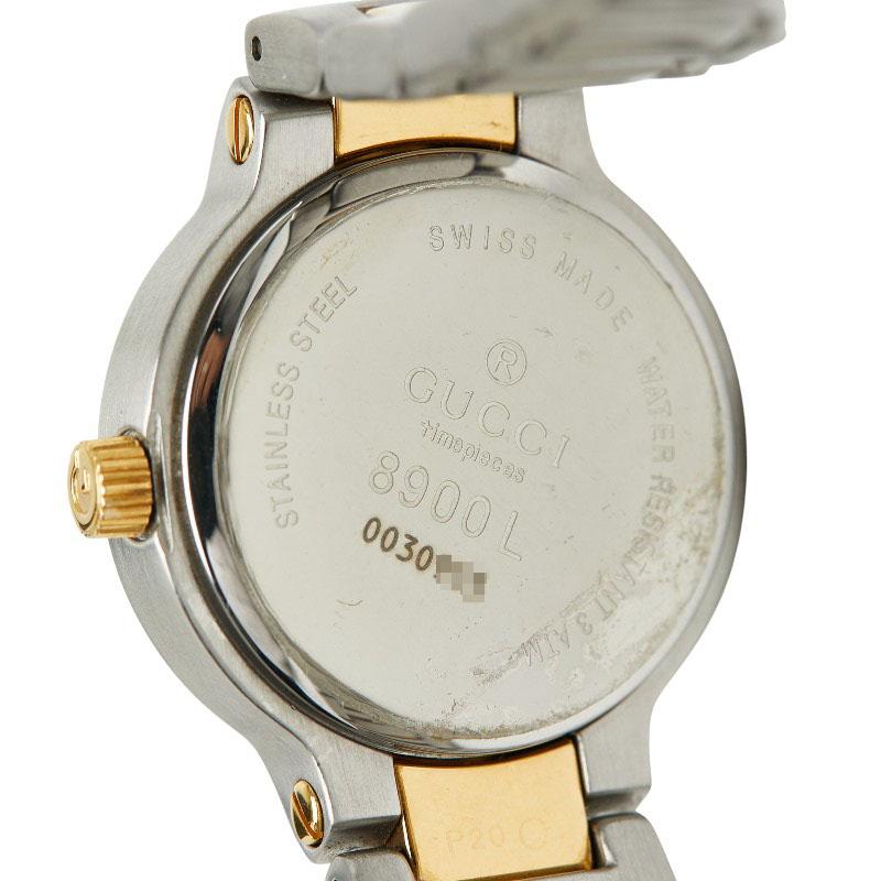GUCCI（グッチ） 腕時計 8900L クオーツ ブラック文字盤 ステンレス