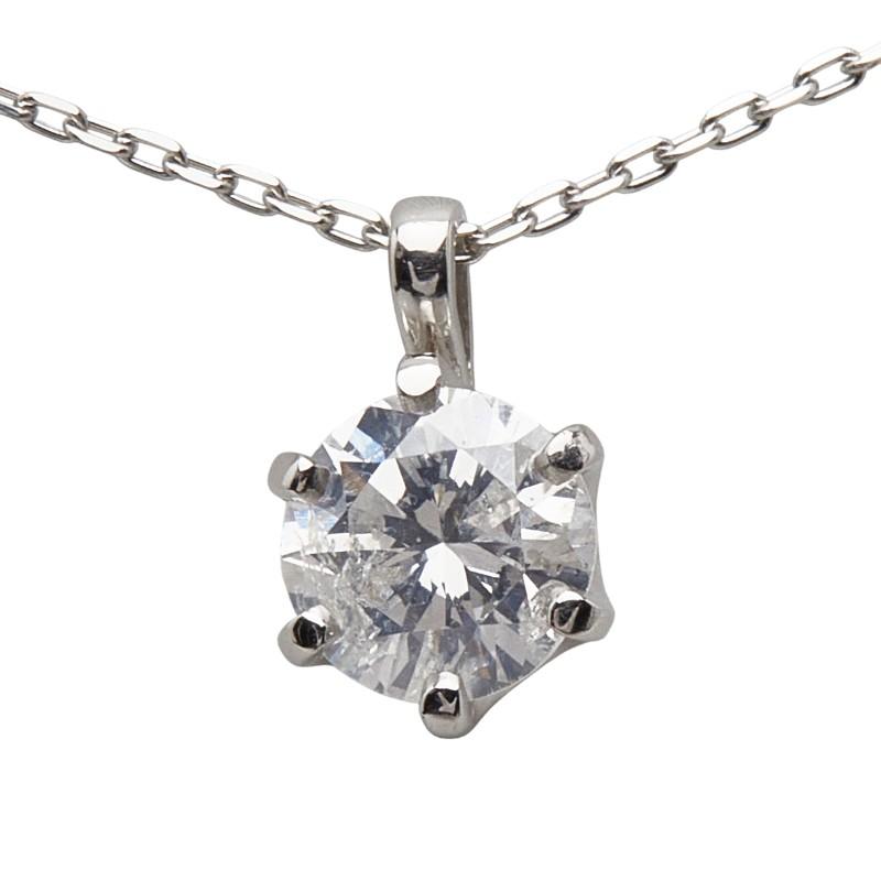 Pt900 プラチナ Pt850 プラチナ ダイヤ0.376ct プチネックレス 