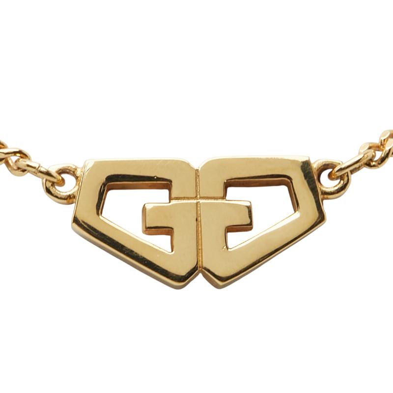 GIVENCHY ジバンシィ Gロゴ ネックレス チョーカー ゴールド 美品 ジバンシー Gロゴ ネックレス ゴールド メッキ レディース Givenchy