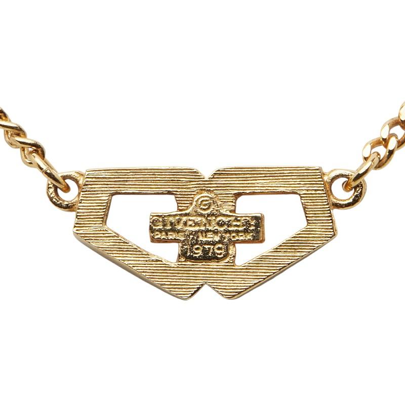 GIVENCHY ジバンシー ネックレス 2点set ゴールド ジバンシー Gロゴ ネックレス ゴールド メッキ レディース Givenchy