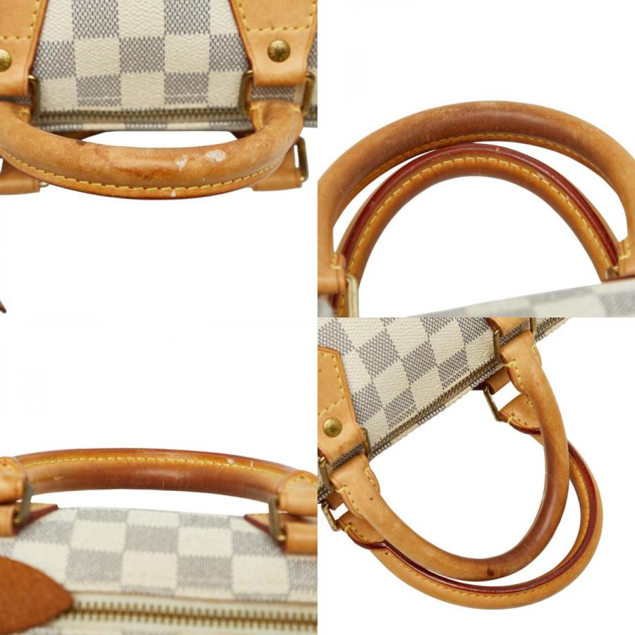 ルイ ヴィトン ダミエ アズール スピーディ25 ハンドバッグ ミニボストンバッグ N41371 ホワイト PVC レザー LOUIS VUITTON 【中古】 LOUIS VUITTON（ルイ・ヴィトン） ルイ ヴィトン ダミエ アズール