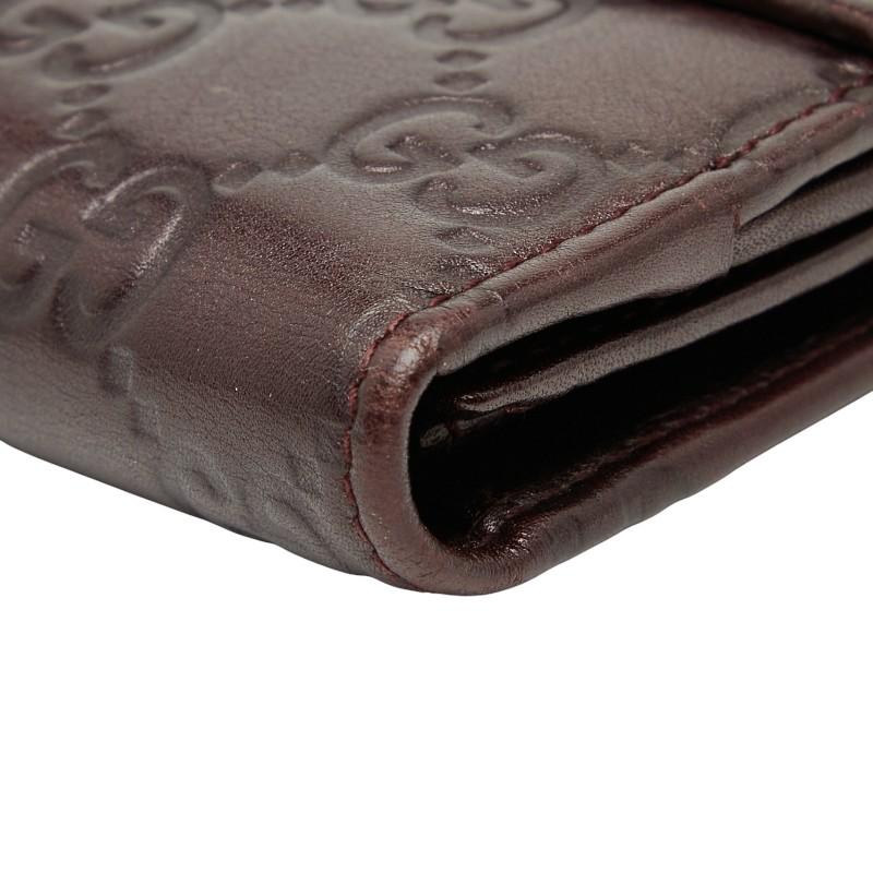 GUCCI（グッチ） グッチシマ Wホック 長財布 112715 ブラウン系 レザー