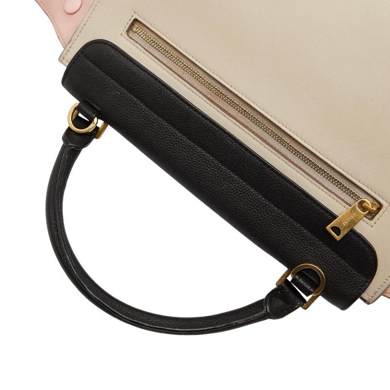 CELINE（セリーヌ） トラペーズ スモール トリコロール ハンドバッグ
