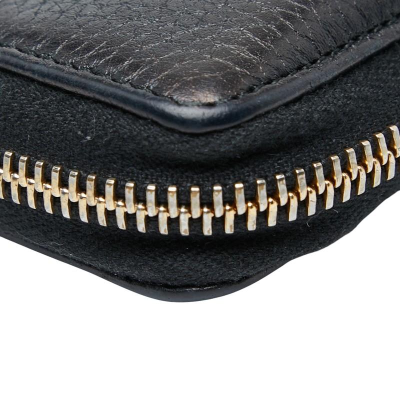 ✨極美品✨　グッチ　長財布　マイクロシマ　GG ラウンドジップ　レザー　ネイビー グッチシマ グッチ財布 GUCCI ラウンドファスナー長財布 メンズ