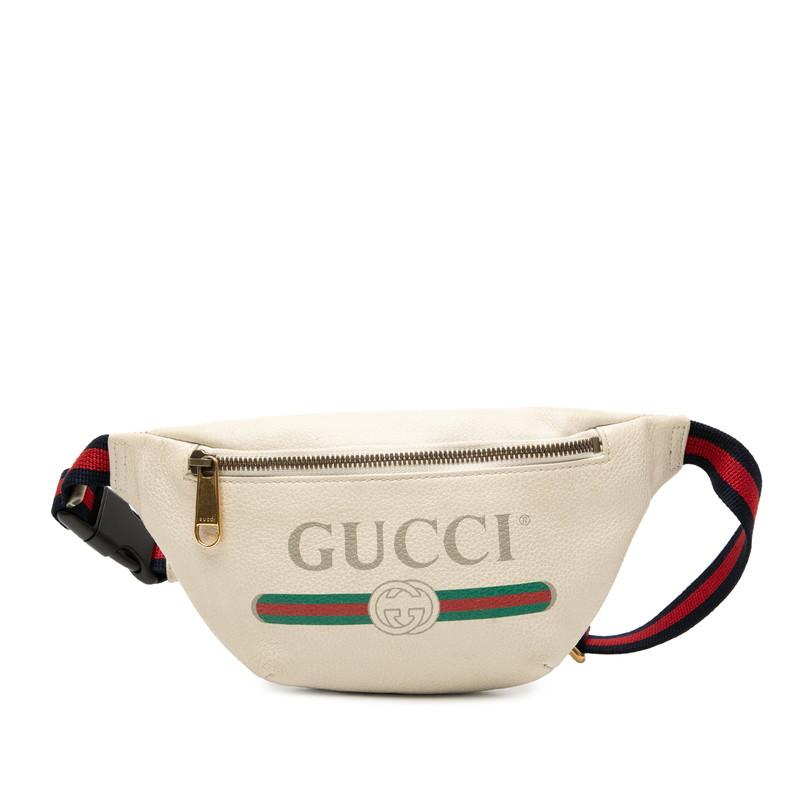 ◯ GUCCI グッチ　ボディバッグ　シェリーライン　ロゴ　レザー GUCCI（グッチ） ロゴ シェリーライン ボディバッグ ウエストバッグ