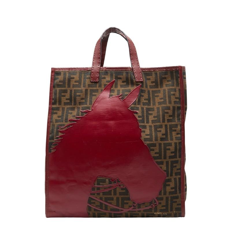 美品 FENDI フェンディ　ズッカ ハンド　トート FENDI】フェンディ『ズッカ柄 トートバッグ』26329 レディース