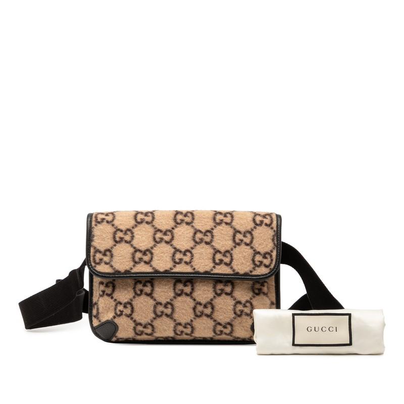 GUCCI（グッチ） GGウール ボディバッグ ウエストバッグ 598181