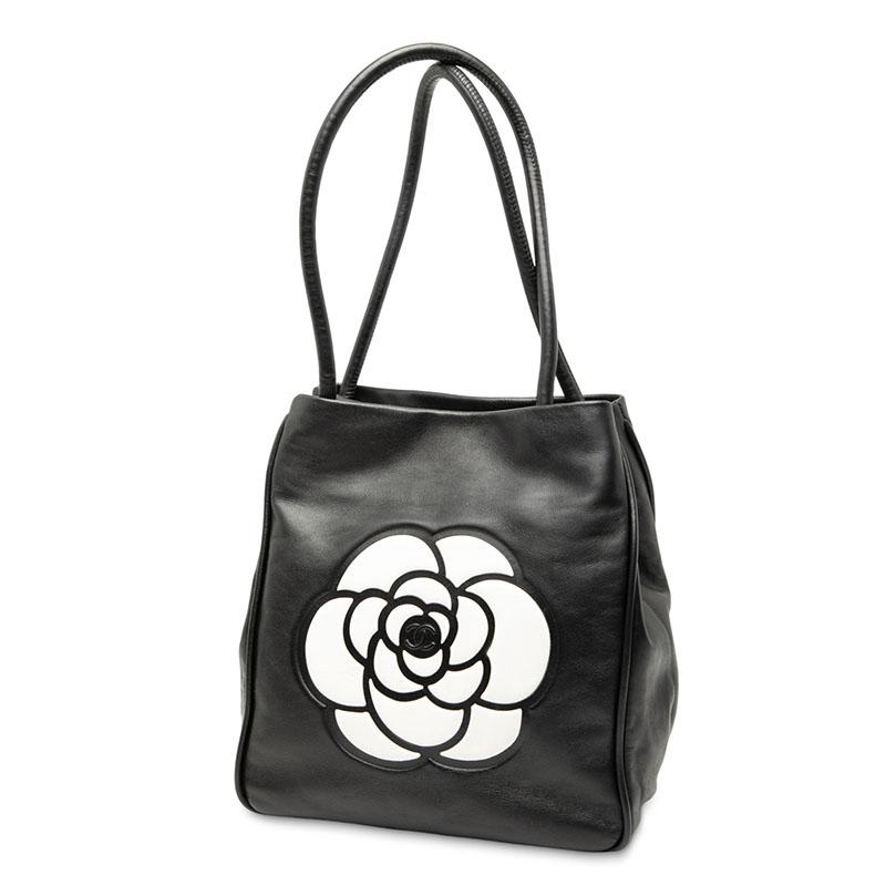 CHANEL（シャネル） カメリア ハンドバッグ ショルダーバッグ ブラック