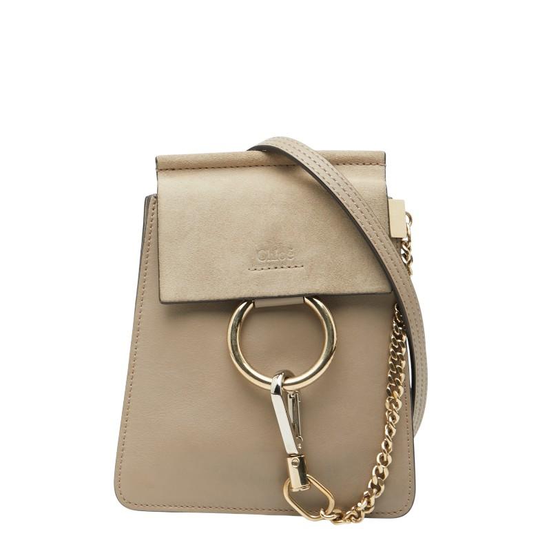 Chloe（クロエ） フェイ スモール 斜め掛け ショルダーバッグ ベージュ
