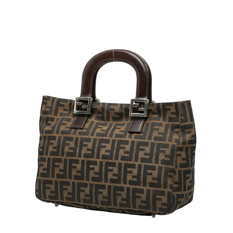 FENDI（フェンディ） ズッカ ハンドバッグ 26329 ブラウン キャンバス