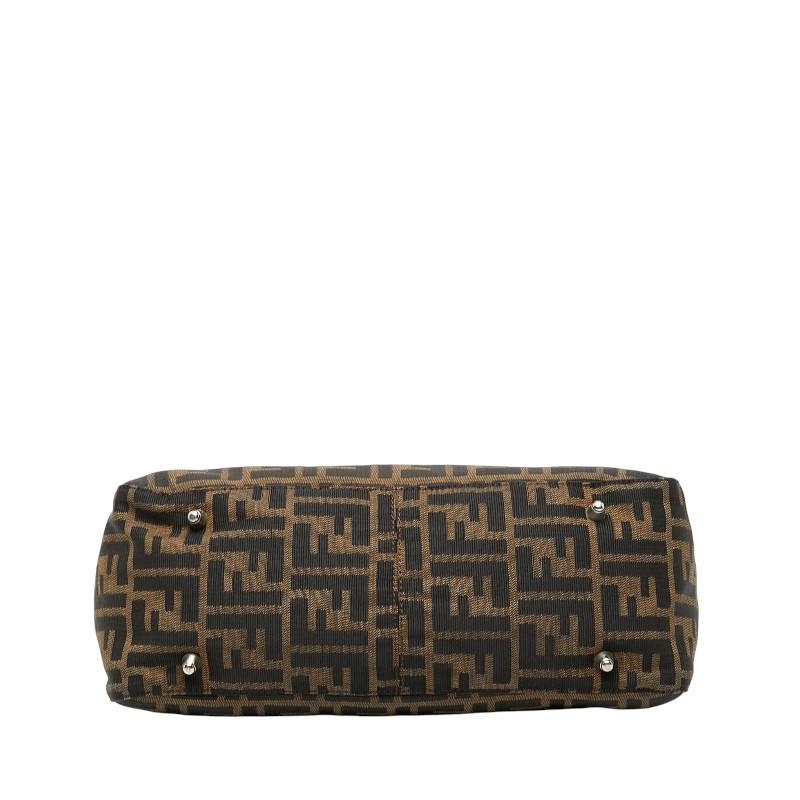 FENDI（フェンディ） ズッカ ハンドバッグ 26329 ブラウン キャンバス