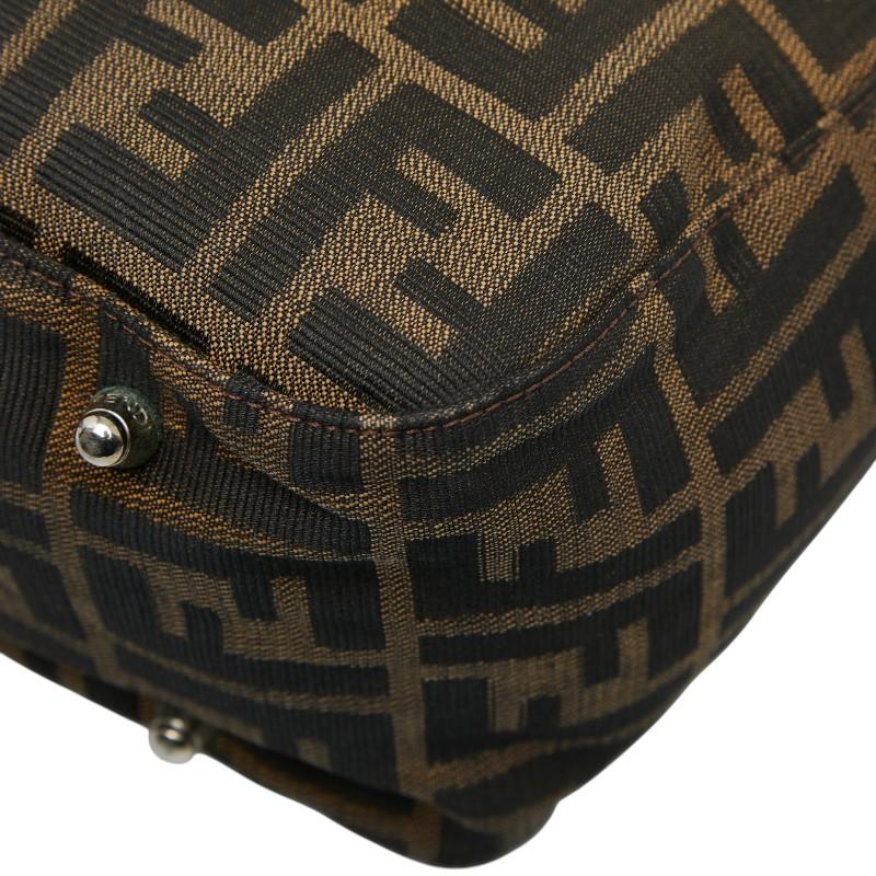 FENDI（フェンディ） ズッカ ハンドバッグ 26329 ブラウン キャンバス